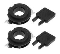 eMagTech 2pcs H7 LED Adaptateur d'ampoule de Phare avec Adaptateur H7 Clé d'installation H7 Support de Retenue Socket Base Bracket Clips de Montage ensembles de Phares