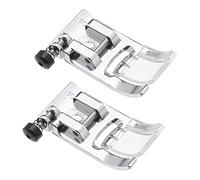 eMagTech 2pcs Pied-de-biche Encliquetable Zig Zag XC3021051 Compatible avec Brother BabyLock Janome Singer Machine à Coudre