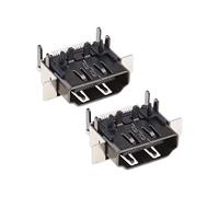 eMagTech 2pcs Port HDMI Compatible avec Xbox One X Console Uniquement Prise Interface Connecteur Port d'affichage Composant Accessoires
