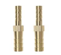 eMagTech 2pcs Réducteur de Barbe en Laiton 10mm à 6mm Raccord de Tuyau Adaptateur Tube Épisseur Menuisier Connecteur Convertisseur pour Tuyau d'air Tuyau d'eau Tuyau de Carburant Tuyau d'huile