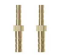 eMagTech 2pcs Réducteur de Barbe en Laiton 6mm à 4mm Raccord de Tuyau Adaptateur Tube Épisseur Menuisier Connecteur Convertisseur pour Tuyau d'air Tuyau d'eau Tuyau de Carburant Tuyau d'huile