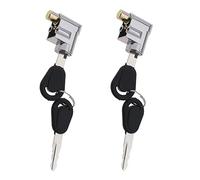 eMagTech 2pcs Serrure de Cylindre de Batterie Interrupteur d'allumage Verrouillage de Sécurité Antivol pour Moto Vélo Èlectrique Scooter E-Bike avec 4Clés Ètanche Poids Léger