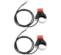 eMagTech 2X Boutons D'arrêt d'urgence pour Moto 22 Mm pour Guidon avec Câble pour Mini Moto Quad 47CC/49CC Motos Tout-Terrain Motos de Course