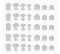eMagTech 35pcs Dômes de Prothèses Auditives aux Champignons Dômes Universels en Silicone pour Prothèses Auditives Remplacements d'écouteurs et Amplificateurs de Sons Auditifs BTE