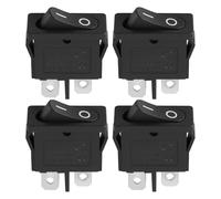 eMagTech 4 Pi¨¨ces Interrupteur ¨¤ Bascule 2 Positions 2 Broches 19 X 7 Mm 250 V CA 6 A KCD1 Compatible avec Fiches Plates de 4,8 Mm