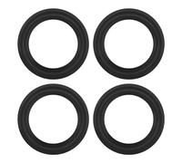 eMagTech 4pcs 4 Pouces Haut-Parleur Audio Bord Kit de Réparation en Caoutchouc Bord en Mousse Anneau Surround de Remplacement Compatible avec JBL Compatible avec Swan Haut-parleurs Noir