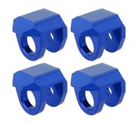 eMagTech 4pcs Capuchons de Protection Antichoc en Alliage d'aluminium pour Télécommande de Voiture Compatible avec ARRMA Granite Typhon Grom Bleu