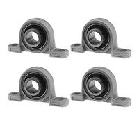 eMagTech 4pcs KP004 Roulements de Bloc d'oreiller Roulements de Boîtier en Alliage de Zinc Alésage 20mm Roulement à Insertion Verticale Roulement à Bride Support Auto-ajustable Monté au Centre