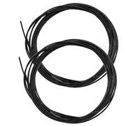 eMagTech 4pcs Lacets à Verrouillage Torsadé Remplacement Compatible avec BOA Compatible avec Engelbert Strauss Compatible avec Shimano Élastique Verrouille les Lacets de Chaussures, Noir