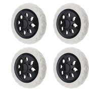 eMagTech 4pcs roulettes Roues de Caddie 165mm Roues de Chariot à Provisions en Mousse de Noyau Plastique pour Chariot à Provisions Chariot à Bagages de Voyage, Charge Maximale 25kg par Roue