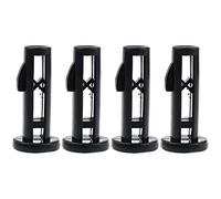 eMagTech 4X Goupilles de Charnière de Couvercle de Poubelle à roulettes 62mmx16mm en Plastique Noir Adaptées aux Poubelles à roulettes Domestiques et Commerciales 50/120/240L