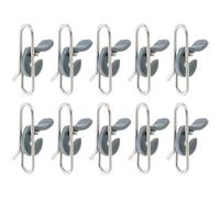 eMagTech 50 Pièces Pinces à Impact de Matériel de Pêche Clips d'Appât à Impact de Pêche en Acier Inoxydable pour La Pêche en Mer en Eau Douce Et en Eau Salée IMPS Bait Clips