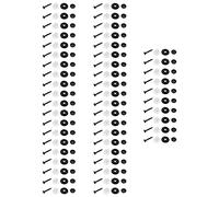 eMagTech 50pcs Clip de Fixation de Panneau de Garniture avec Rondelle à Vis Compatible avec VW T4 T5 T6 Transporter pour Panneaux de dDoublure de Tapis Porte Latérale Doublure de Toit