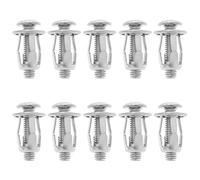 eMagTech 50pcs Jack Nuts Écrou d'expansion Noix de Pétale Fixations Minces Goujons avec Assemblage de Vis pour Panneaux Creux de Peau de Fer à Mur Creux Mur Souple Mince M6x25