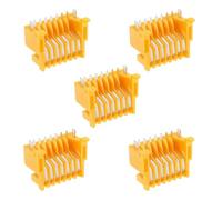 eMagTech 5PCS Bornes de Connecteur Jaune pour Circuit Imprimé Protection de Charge Câblage Bornes de Connexion Compatible avec Makita 18 V BL1850 BL1830