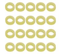 eMagTech 700 Pièces 4mm Bandes D'appât Bandes de Granulés de Caoutchouc Bande de Caoutchouc de Pêche pour 4-8mm Rouge Ver Appât Particules Carpe Pêche Grossière Jaune