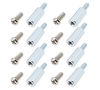 eMagTech 8 pièces M4 x 15 + 8 vis hexagonales avec clé à vis M4 x 10 pour le montage VESA de l'écran - Compatible avec Samsung