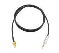 eMagTech Câble d'extension SMA femelle vers prise stéréo TRS 3,5 mm Longueur 1 m pour connecter une radio à ondes courtes ou un récepteur radio à un câble coaxial d'antenne