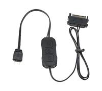 eMagTech Contrôleur ARGB 5V 3 Broches SATA Alimentation Câble de Contrôleur de Bande Lumineuse pour Châssis Ventilateur Tube Plaque de Lampe Refroidissement Dissipateur de Chaleur Radiateur