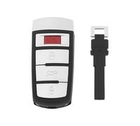 eMagTech Coque de clé de voiture à 4 boutons 76 x 35 x 16 mm HLO3C0959752N compatible avec VW Passat 2006-2010 sans puce