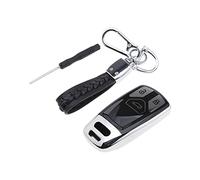 eMagTech Coque de clé de Voiture en TPU à 3 Boutons - Protection complète à 360 degrés - Compatible avec A4 A5 Q7 Q5 TT TTS S4 S5 RS4 RS5