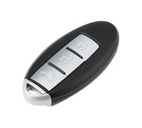 eMagTech Coque de rechange à 3 boutons pour voiture Nissan compatible avec Almera Compatible avec Murano Altima avec clé d'urgence NSN14