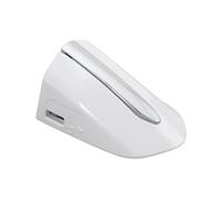 eMagTech Couvercle de poignée de porte avant gauche côté conducteur DS73 F218A15-BE54WF compatible avec Ford Fusion Edge 2013-2020, blanc perle et chrome