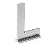 eMagTech DIN875/2 Règle carrée de précision en acier au carbone pour machiniste - Angle droit de 90 degrés - Accessoires pour ingénieur machiniste - 100 x 70 mm