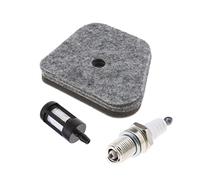 eMagTech Ensemble de 3 pcs Filtre à Air Bougie Filtre à Carburant Kit CMR6H 4180 120 1800 0000 350 3502 Compatible avec Stihl KM90 KM90R KM100 KM100R KM130 KM130R FS90 Tondeuse à Gazon