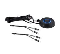 eMagTech Interrupteur d'alimentation Externe pour PC 2 M avec 2 Cables R¨¦partiteurs avec Toutes Les Cartes M¨¨res d'ordinateurs de Bureau