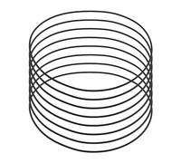 eMagTech Joints Toriques en Caoutchouc Nitrile 195mm OD 189mm ID 3mm de Largeur Joint D'étanchéité Métrique à Eau Compatible avec Grundfos JP5 JP6 Noir 8 Pièces