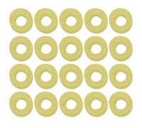 eMagTech Lot de 1 300 bandes d'appât de 2 mm en caoutchouc pour pêche à la carpe Jaune 2 à 6 mm