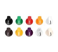 eMagTech Lot de 10 Boutons de Potentiomètre 19 Mm pour Axes Jusqu'à 6,35 Mm Compatibles avec Les Boutons de Volume Et de Tonalité en Acrylique pour Guitare électrique