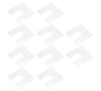 eMagTech Lot de 10 cales métalliques en forme de fer à cheval en U avec emplacements de 17 mm et rondelles carrées de 1 mm d'épaisseur