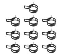eMagTech Lot de 10 colliers de serrage à ressort pour tuyau 25 x 12 x 1,2 mm Noir