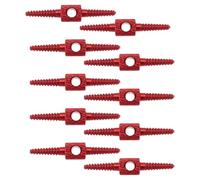 eMagTech Lot de 10 connecteurs de câble de frein pour vélo - 26 mm - Convient pour VTT et vélos de route - Entretien et modification - Rouge