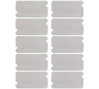 eMagTech Lot de 10 couvercles de guide d'ondes pour micro-ondes - 129 x 72 mm - Feuille de mica pour cuisine, bureau à domicile - Compatible avec Sharp R957SLM R957WM R958SLM R959SLM