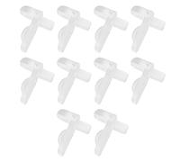 eMagTech Lot de 10 piquets de support d'étagère transparents 4,7 x 17,1 x 20 mm compatibles avec Elddis Compass