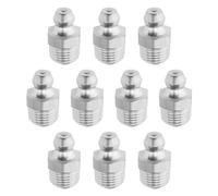 eMagTech Lot de 10 raccords de graisse droits PT 1/8-28" filetage hydraulique graisseur accessoires pour voiture bateau en acier inoxydable 304