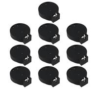 eMagTech Lot de 10 supports de piles bouton PCB pour pile CR2450 29,6 x 20,3 x 9,6 mm Noir