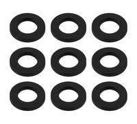 eMagTech Lot de 100 rondelles M6 de rechange en nylon pour batterie et caisse claire, 12 mm, 1,5 mm d'épaisseur, noir