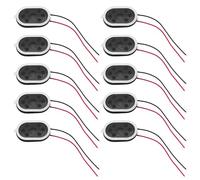 eMagTech Lot de 10pcs Mini Haut-parleurs Magnétiques 8 Ohm 1 W 20x30mm de Remplacement Compatible avec Raspberry Et Haut-Parleur Radio MP3