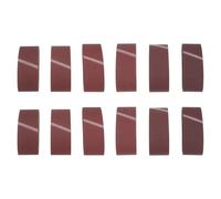 eMagTech Lot de 12 bandes abrasives de rechange pour ponceuse à bande 75 x 457 m Grain 40 60 80 100 120 150 Compatible avec Parkside PBSD600 A1