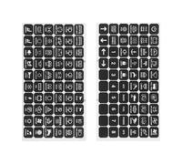 eMagTech Lot de 120 petits autocollants pour interrupteur - Multifonction - Pour voitures, bateaux, remorques - Compatible avec les panneaux de commutation Auxbeam BA80 GA80 BB80
