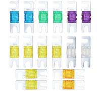 eMagTech Lot de 16pcs Mini Fusible Électronique ANL 20A 30A 40A 60A 80A 100A 120A 150A DC 32V pour Système d'énergie Marine Véhicule Hybride Électrique Autoradio Moteur à Courant Continu