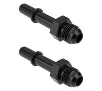 eMagTech Lot de 2 Adaptateurs an6 vers 3/8 Pouce SAE à Raccord Rapide Mâle Compatible avec Chevrolet LS1 LS2 LS3 LS6