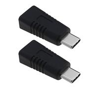 eMagTech Lot de 2 adaptateurs de type C mâle vers mini USB femelle, prise en charge de charge et de synchronisation de données, convertisseur pour téléphone portable, tablette, appareil photo