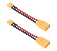eMagTech Lot de 2 adaptateurs XT90 mâle vers XT60 mâle à 2 broches mâle 12 AWG pour modèle RC Drone Lipo ESC