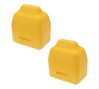eMagTech Lot de 2 Butées de Choc Avant Compatible avec Jeep Grand Cherokee WJ 2001 2002 2003 2004 82 X 72,2 X 49,8 Mm en Polyuréthane pour Bras de Commande Avant Jaune