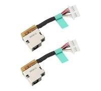 eMagTech Lot de 2 câbles d'alimentation jack CC L17343-001 compatibles avec HP Pavilion x360 Convertible 14-DW